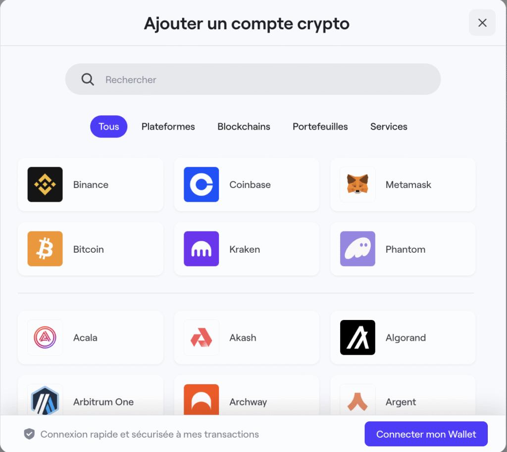 Ajouter un compte