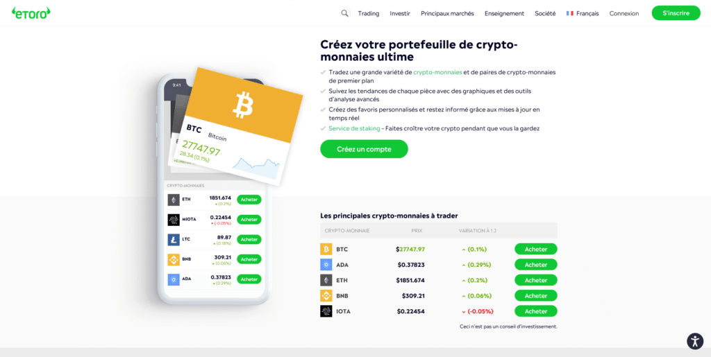 eToro Crypto