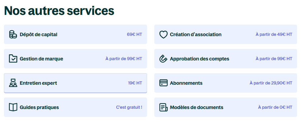 Autres services