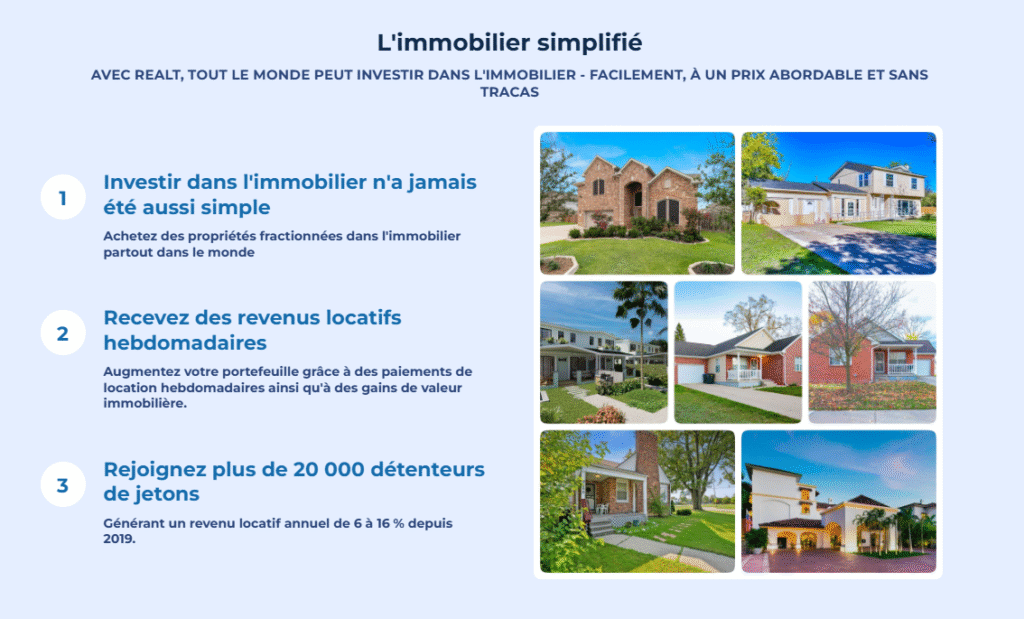 Comprendre et investir dans RealT : guide complet et avis L'immobilier tokenisé