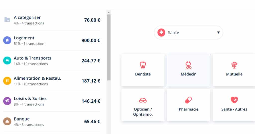 Catégorisation Bankin