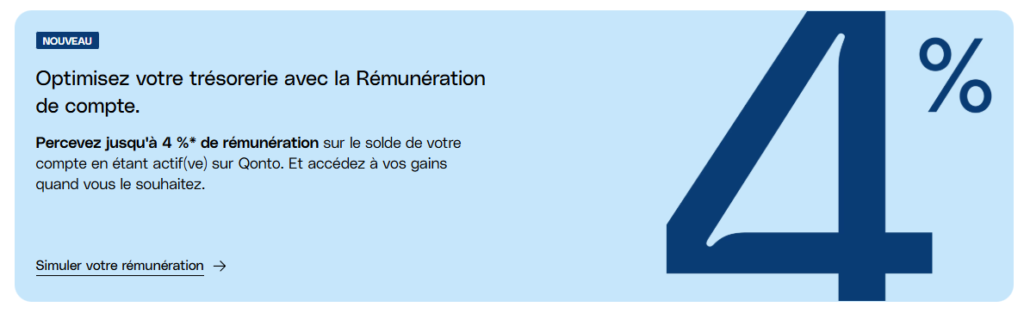 Indy vs Qonto : Quel est le n°1 des comptes pro ? rémunération de 4% avec Qonto