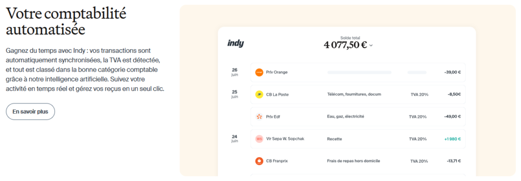 Indy vs Qonto : Quel est le n°1 des comptes pro ? automatisation de votre comptabilité avec indy vs qonto