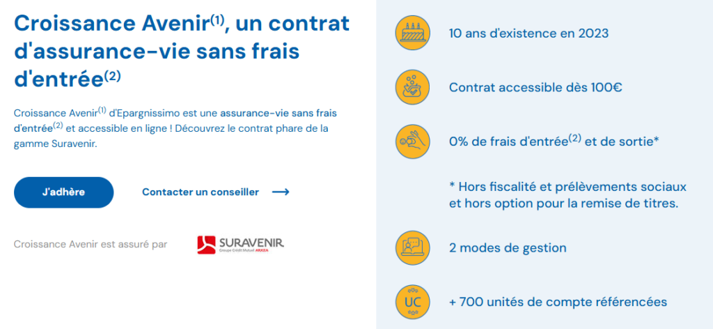 Avis Epargnissimo : que vaut Croissance Avenir ? Croissance Avenir